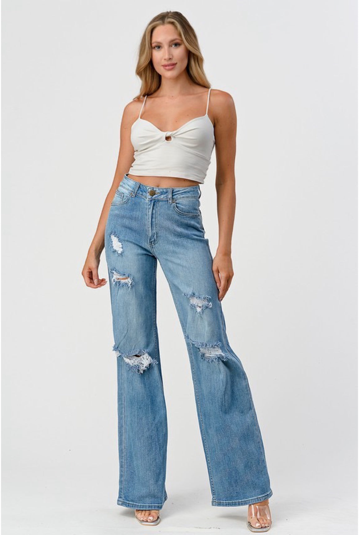 Look Out.....Denim Flare Leg Jeans